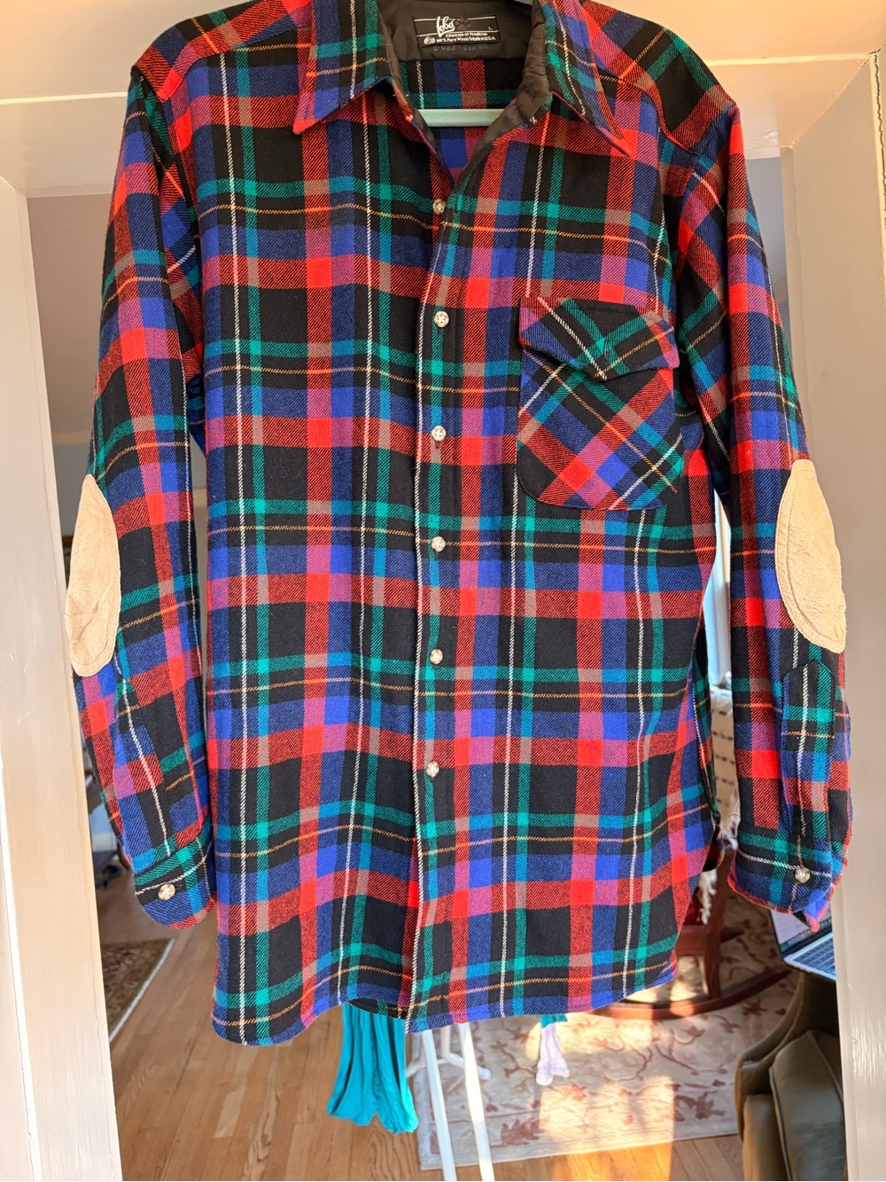 Pendleton Men's Plaid Button-Down Shirt in Red, Blue, Black